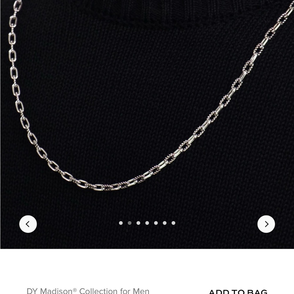 David Yurman Silver Chain Necklace